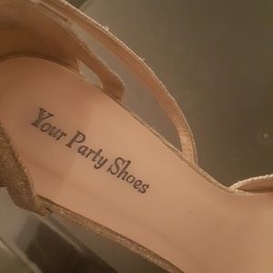 Your party shoes sparkly heels